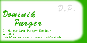 dominik purger business card